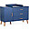 Cassettiera con Fasciatoio Removibile - Blu - 3 Cassetti + 1 Anta con Ripiani Cassettiera con Fasciatoio Removibile - Blu - 3 Cassetti + 1 Anta con Ripiani