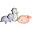 3-in-1 Sonaglio - Massaggiagengive - Gioco da Bagno - Set 3 pz - My First Ocean - 100% Caucciù Naturale