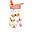 Borraccia con Cannuccia 450 ml - Farfalle - Senza BPA!