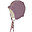 Cappellino Invernale Jan - Rosa Antico - con Laccino per Chiusura - 100% Lana Merino