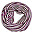 Scaldacollo Multifunzione - Righe - Viola e Beige - Lana Merino e Seta Scaldacollo Multifunzione - Righe - Viola e Beige - Lana Merino e Seta