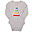 Body Manica Lunga - Silly Sausage - Grigio - 100% Cotone Bio Body Manica Lunga - Silly Sausage - Grigio - 100% Cotone Bio