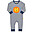 Tutina Maniche Lunghe - Lionheart - 100% Cotone Organico Tutina Maniche Lunghe - Lionheart - 100% Cotone Organico