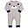 Tutina Maniche Lunghe - Otterly - Grigio - Cotone Organico Tutina Maniche Lunghe - Otterly - Grigio - Cotone Organico