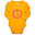 Body Manica Lunga - Lionheart - Orange - 100% Cotone Bio Body Manica Lunga - Lionheart - Orange - 100% Cotone Bio