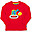 T-Shirt Maniche Lunghe - Marvellous Digger - Rosso - 100% Cotone Bio T-Shirt Maniche Lunghe - Marvellous Digger - Rosso - 100% Cotone Bio