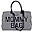 Mommy Bag Borsa Fasciatoio 55 x 30 x 40 cm - Pied de Poule - Include Materassino per il Cambio!