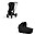 DUO Priam4 - Telaio Passeggino Chrome Black con Seat Pack e Navicella Sepia Black