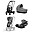 TRIO Priam4 - Telaio Passeggino Chrome Black con Seat Pack, Navicella e Seggiolino Auto Mirage Grey TRIO Priam4 - Telaio Passeggino Chrome Black con Seat Pack, Navicella e Seggiolino Auto Mirage Grey