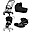 TRIO Mios3 - Telaio Passeggino Matt Black con Seat Pack, Navicella e Ovetto Sepia Black