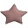 Cuscino Stella in Tessuto Glitterato, Small - Rosa Antico Cuscino Stella in Tessuto Glitterato, Small - Rosa Antico