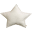 Cuscino Stella in Tessuto Glitterato, Small - Bianco
