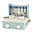 Mini Cucina Pieghevole in Legno - Verde - Legno di Faggio Certificato FSC Mini Cucina Pieghevole in Legno - Verde - Legno di Faggio Certificato FSC