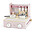 Mini Cucina Pieghevole in Legno - Rosa - Legno di Faggio Certificato FSC Mini Cucina Pieghevole in Legno - Rosa - Legno di Faggio Certificato FSC
