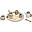 Set da Te in Legno - Beige - Legno di Faggio Certificato FSC Set da Te in Legno - Beige - Legno di Faggio Certificato FSC