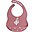 Bavaglio Impermeabile con Tasca - Ivy il Cigno - Rosa Antico - Silicone Bavaglio Impermeabile con Tasca - Ivy il Cigno - Rosa Antico - Silicone