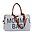 Mommy Bag Borsa Fasciatoio 55 x 30 x 40 cm - Grigio - Canvas - Include Materassino per il Cambio!