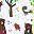 Doodle It - Foresta - Album Riutilizzabile più 4 Gessetti Zero Polvere Butterstix
