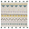 Tappeto Lavabile Azteca, Panna/Azzurro Vintage, 100% Cotone (120x160 cm)