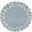 Tappeto Tondo Lavabile ABC, Azzurro/Panna, 100% cotone (diametro 150 cm)