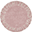 Tappeto Tondo Lavabile ABC, Rosa/Panna, 100% cotone (diametro 150 cm) Tappeto Tondo Lavabile ABC, Rosa/Panna, 100% cotone (diametro 150 cm)