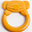 eKummy - Massaggiagengive ad Anello Arancione - Bioplastica Naturale, 100% Biodegradabile, Made in Italy
