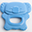 eKolly - Massaggiagengive Azzurro - Bioplastica Naturale, 100% Biodegradabile, Made in Italy