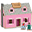 Casa delle Bambole in Legno Trasportabile Fold & Go - Personaggi inclusi!