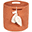 Cesto Portaoggetti Leaf in Corda di Cotone, Terracotta - Lavabile e fatto a mano