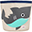 Cesto Portatutto - Squalo - 100% Cotone Cesto Portatutto - Squalo - 100% Cotone