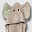 Asciugamano Baby con Cappuccio, Ellie l'Elefante - 100% cotone Asciugamano Baby con Cappuccio, Ellie l'Elefante - 100% cotone