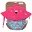 Set Baby Costumino Contenitivo + Cappellino, Fenicottero - UPF 50+