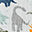 Trapunta Baby 120 x 120 cm, Dino Friends - 4 strati di mussola di cotone 100% Trapunta Baby 120 x 120 cm, Dino Friends - 4 strati di mussola di cotone 100%